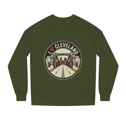 Cleveland Skyline Sweatshirt — I  Cleveland Retro City Crewneck