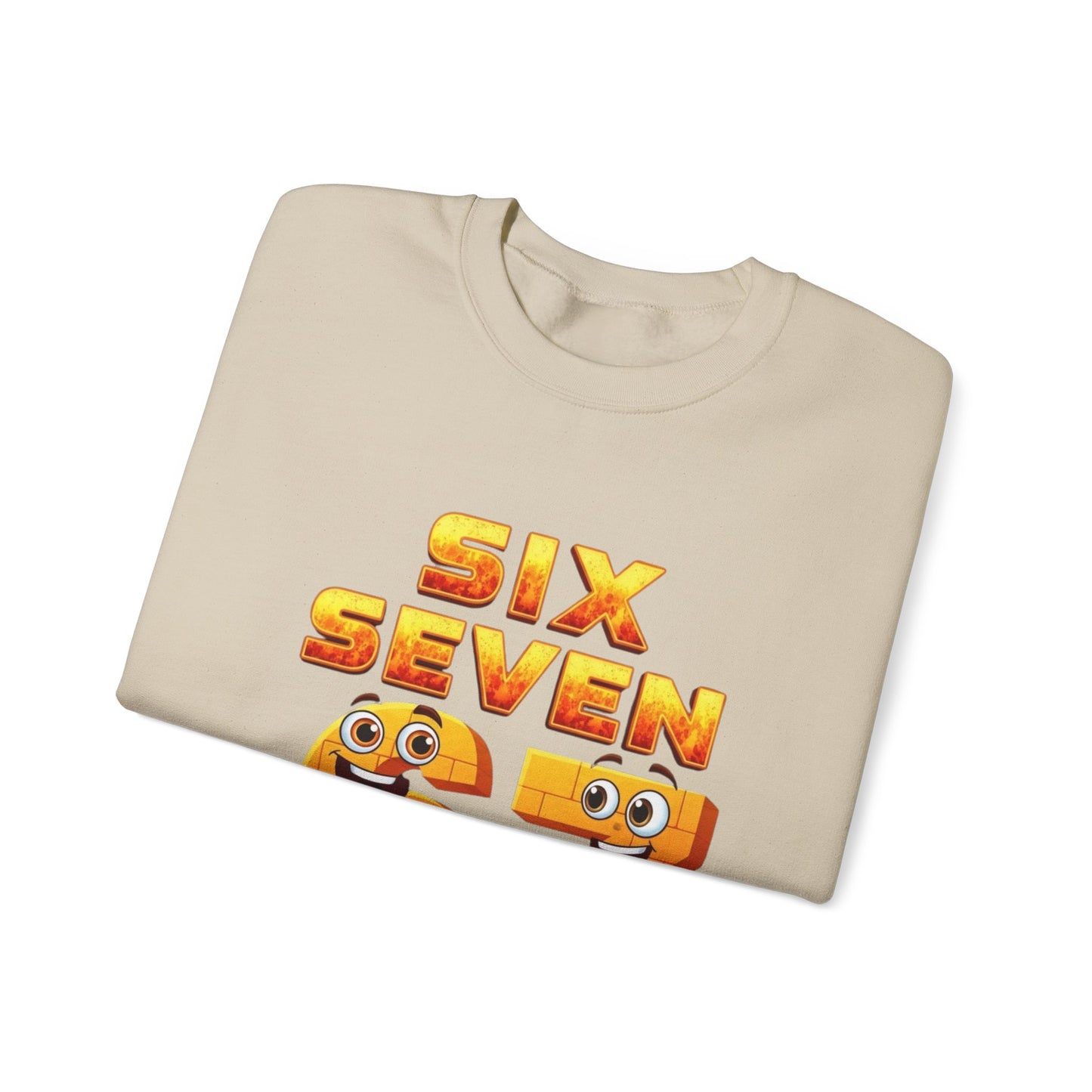 Six Seven 67 Cartoon Graphic Sweatshirt