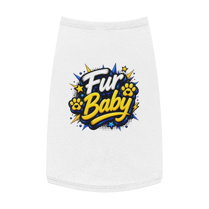 Pet Tank - "Fur Baby" Cute Paw Print Graphic Dog Tank Top
