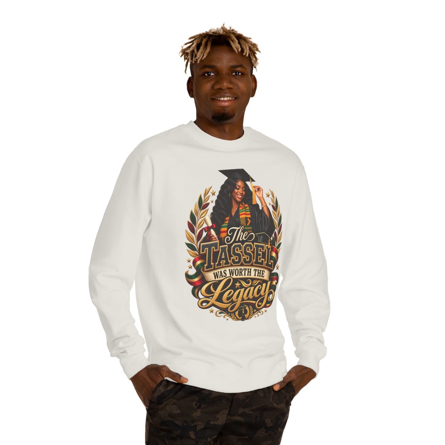 Graduation Crewneck Sweatshirt - "The Tassel Was Worth The Legacy"
