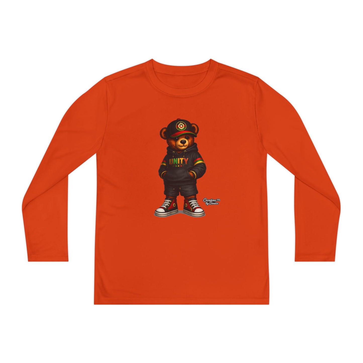 Youth Long Sleeve Tee — 'Unity' Streetwear Bear Graphic
