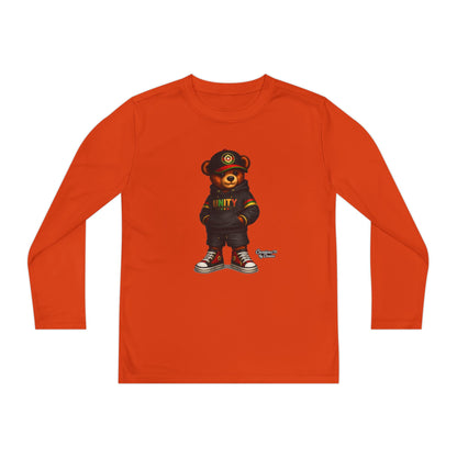 Youth Long Sleeve Tee — 'Unity' Streetwear Bear Graphic