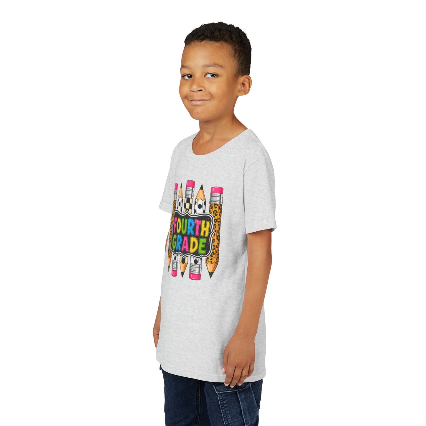 Fourth Grade Pencil Kids Tee – Back to School Youth Shirt