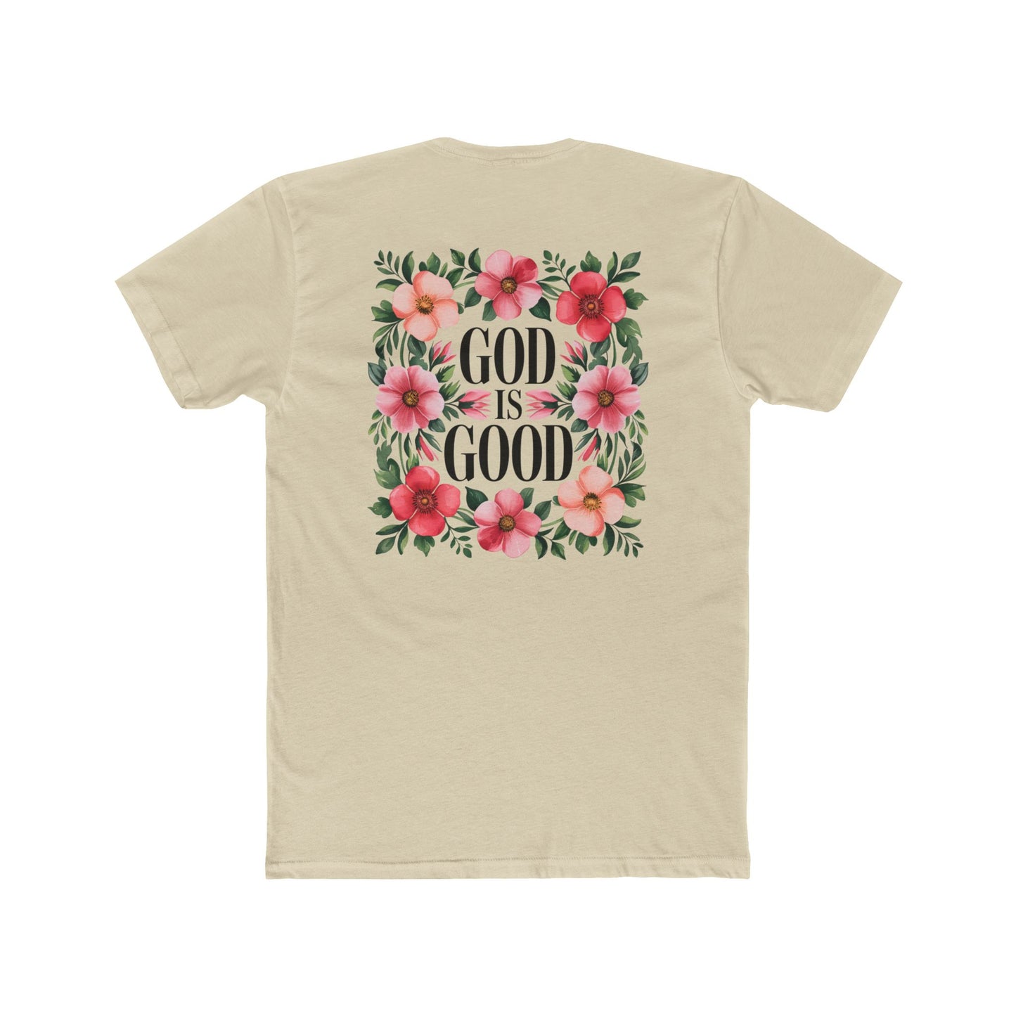 God Is Good Floral T-Shirt — Christian Faith Tee