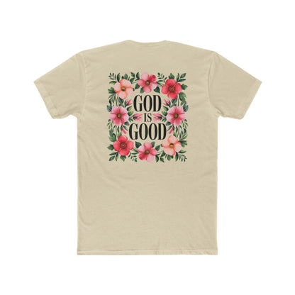 God Is Good Floral T-Shirt — Christian Faith Tee