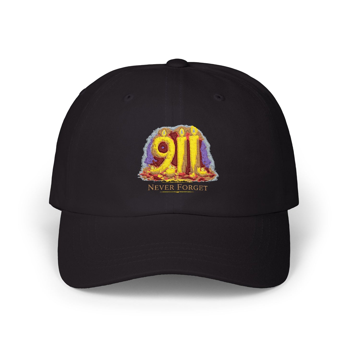 Dad Cap — '9/11 Never Forget' Memorial Embroidered Baseball Hat