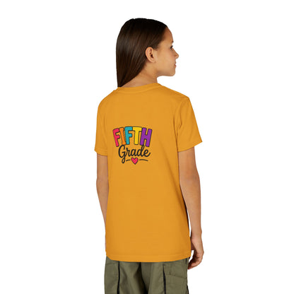 Fifth Grade Kids T‑Shirt – Colorful Back-to-School Tee with Heart
