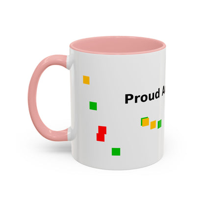 Autism Proud Mom Accent Coffee Mug – 11/15oz Color Accent