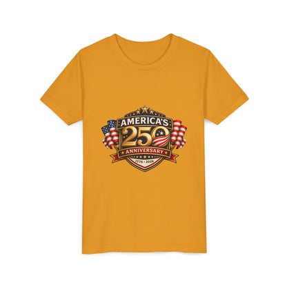 America's 250th Anniversary Youth Tee - Patriotic 1776–2026 Celebration Shirt