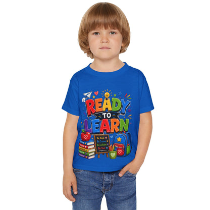 Toddler T-Shirt — "Ready to Learn" Back-to-School Kids Tee