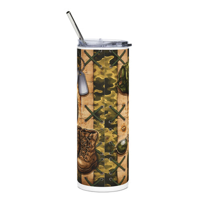 Army Camo "Best Dad Ever" 20oz Stainless Steel Tumbler