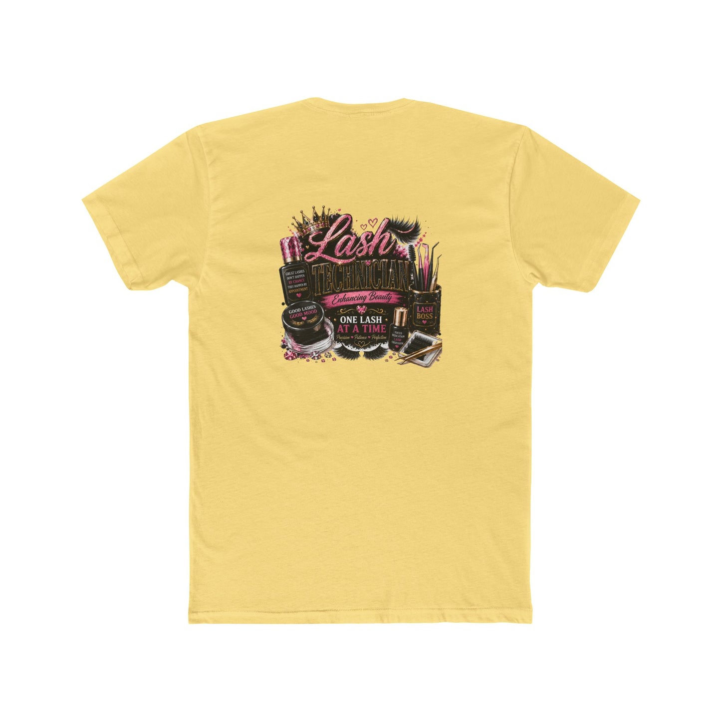 Lash Artist Crew Tee – “One Lash at a Time” Beauty Tools Graphic T-Shirt