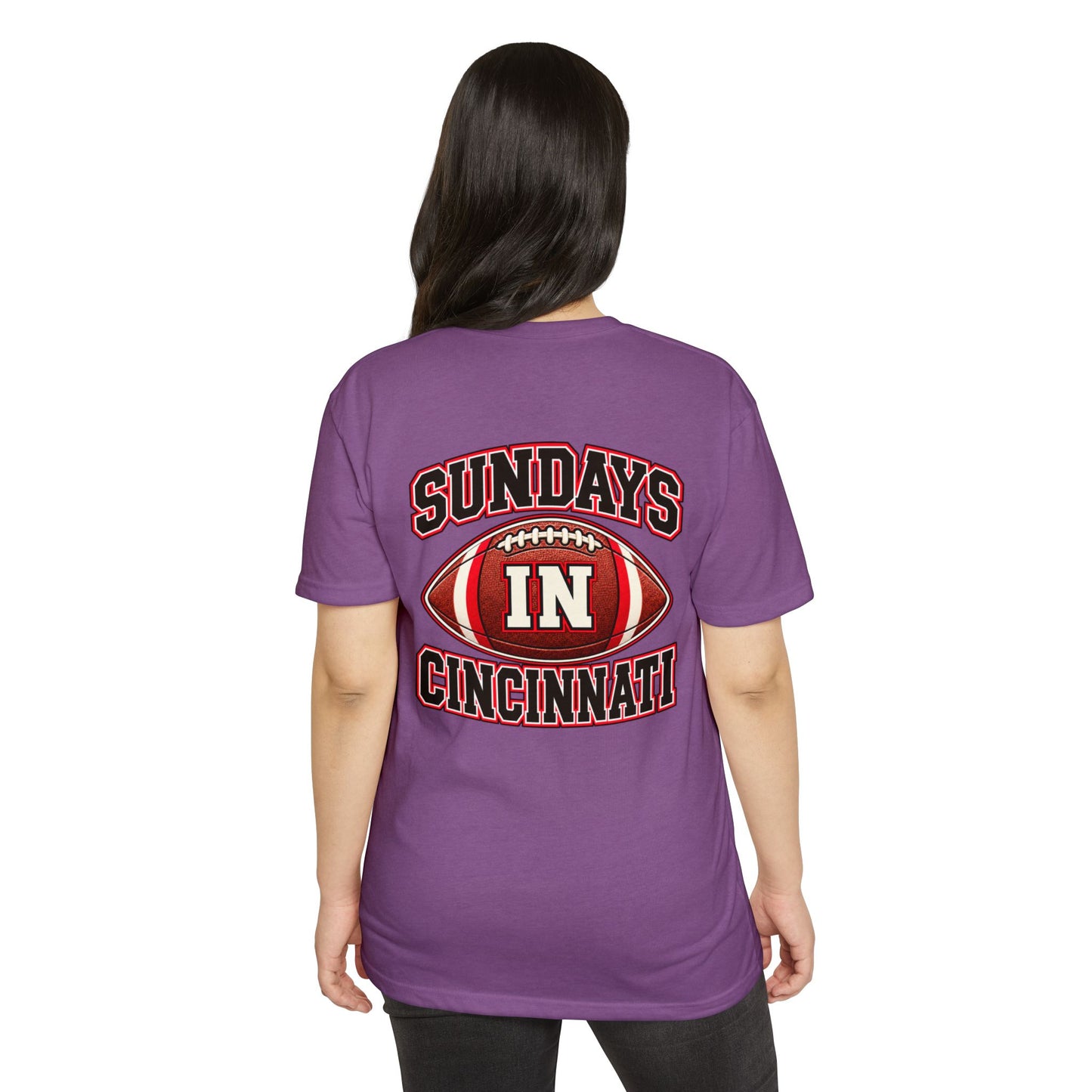 Sundays in Cincinnati Football T-Shirt