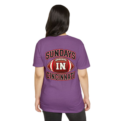Sundays in Cincinnati Football T-Shirt