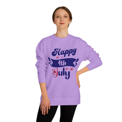 Happy 4th of July Sweatshirt — Patriotic Independence Day Crewneck