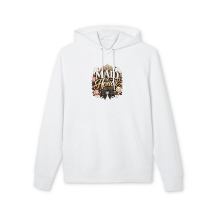 Maid of Honor Hoodie – Floral Script Bridal Party Pullover