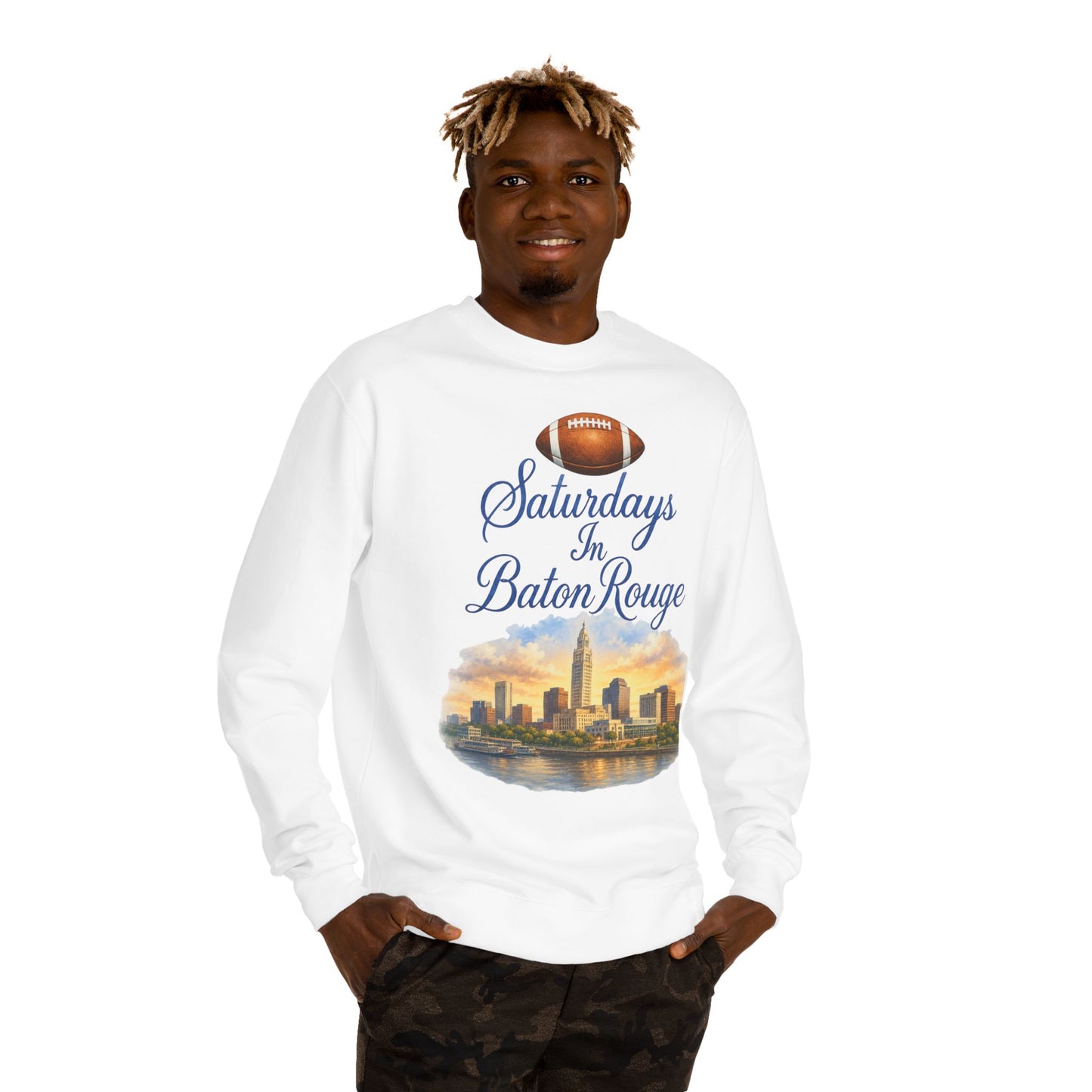 Saturdays in Baton Rouge Football Sweatshirt