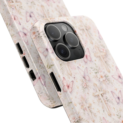 Blessed Wings Phone Case | Christian Floral iPhone Case