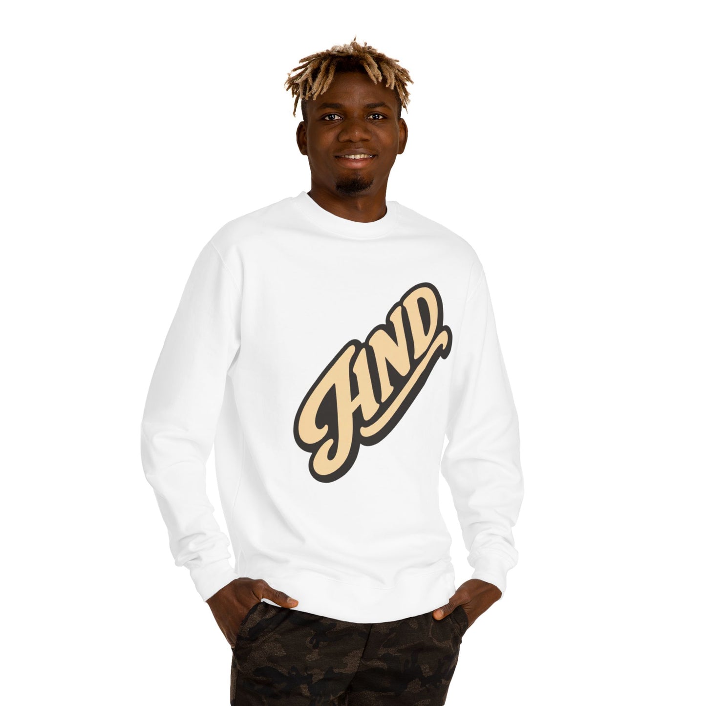 Kind Script Sweatshirt — Retro 'KIND' Graphic Crewneck