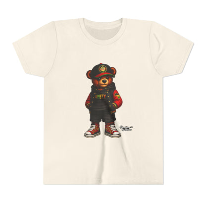 Youth Tee — 'Unity' Streetwear Teddy Bear Graphic Shirt