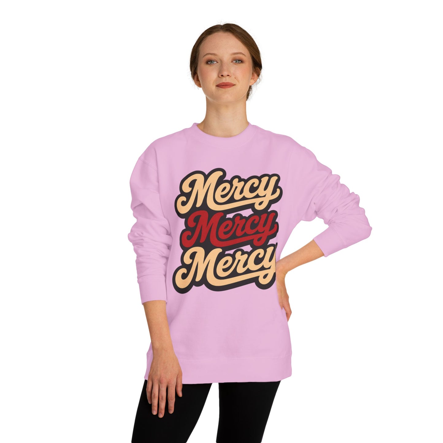 Mercy Mercy Mercy Retro Script Sweatshirt