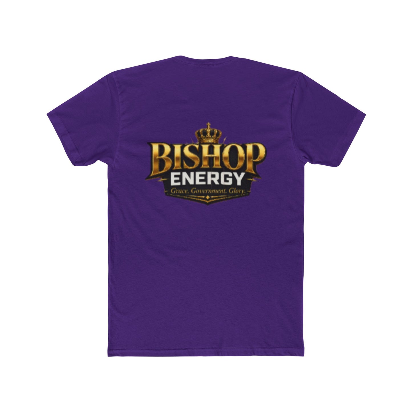Bishop Energy Graphic Tee — Bold Gold Crown Logo T-Shirt