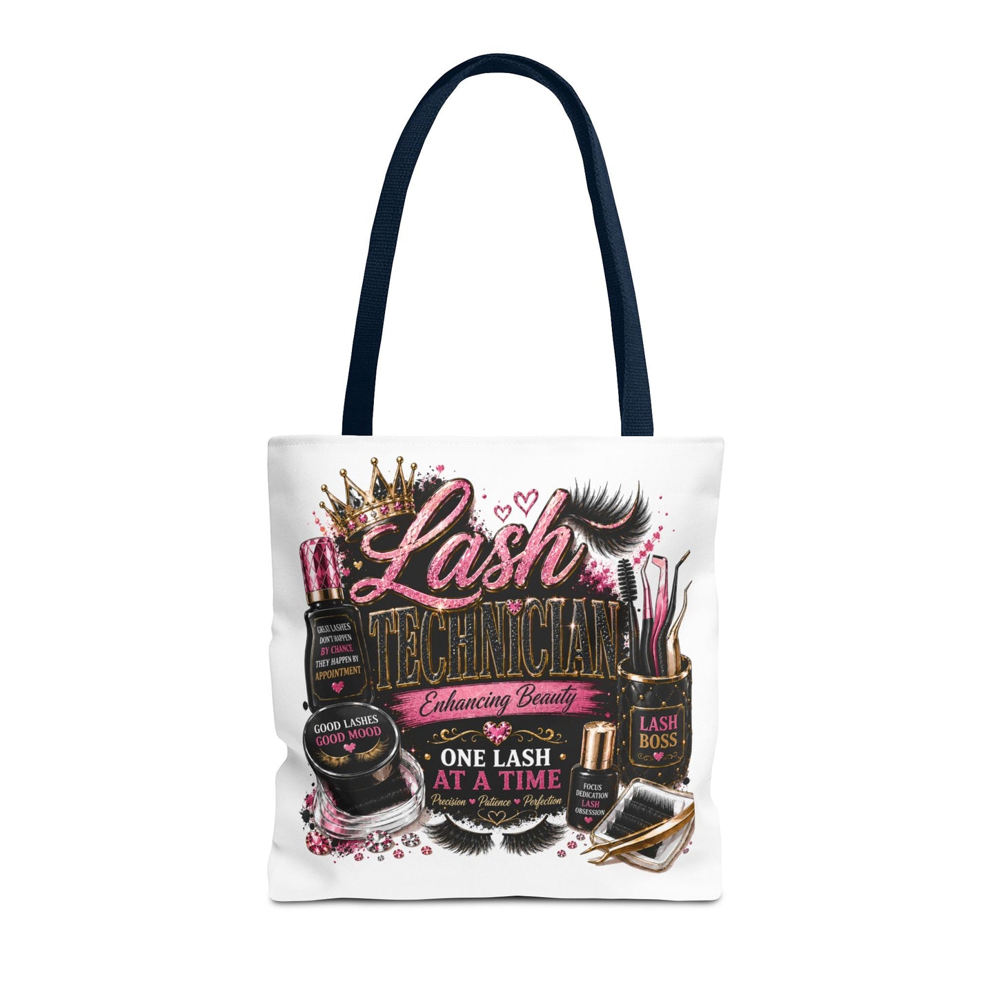 Lash Technician Tote Bag – 'One Lash at a Time' Beauty Cosmetics Canvas Tote