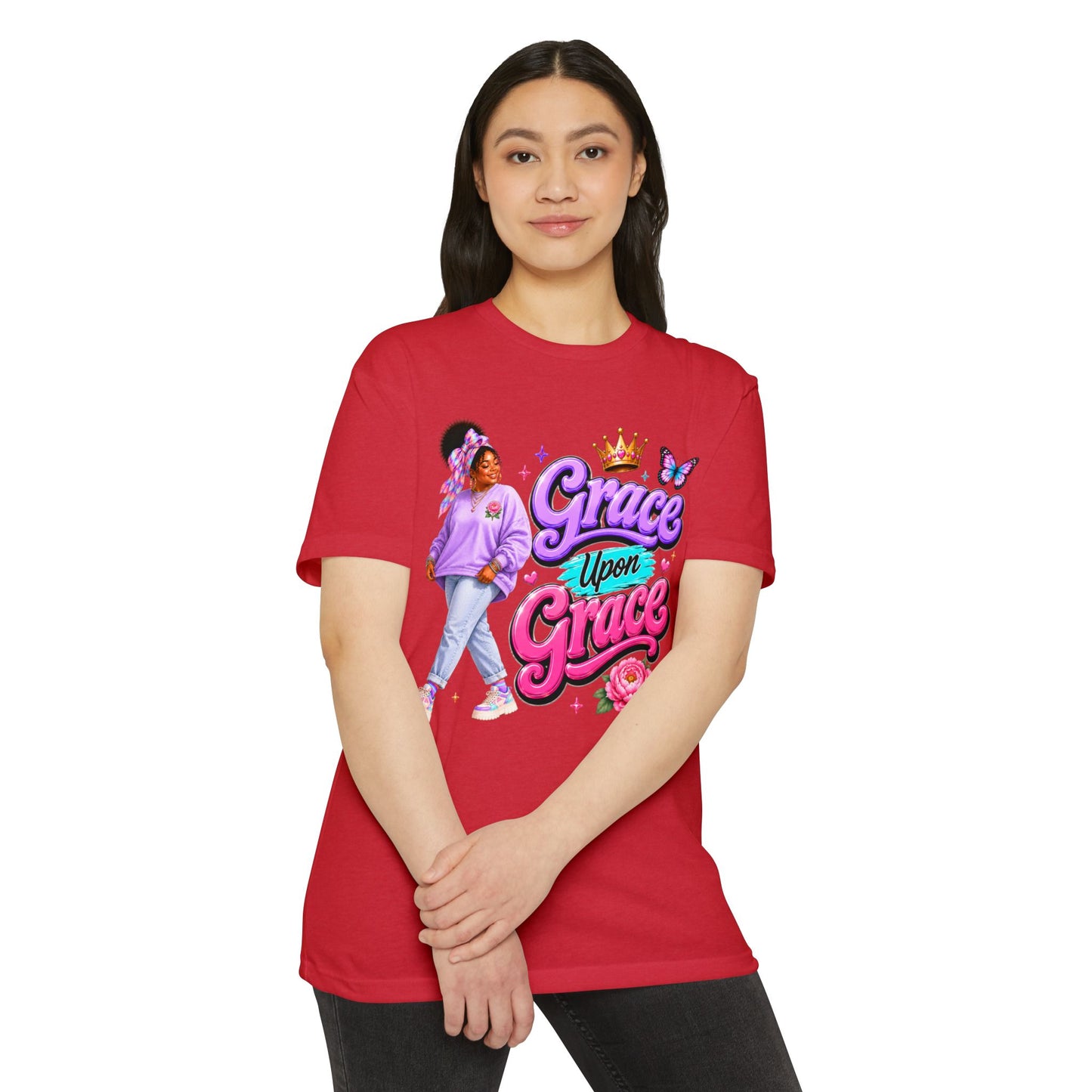 Grace Upon Grace T-Shirt — Inspirational Girl Faith Tee
