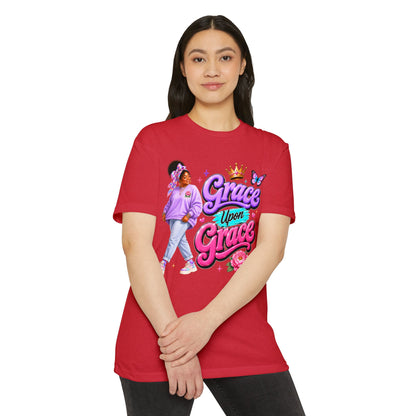 Grace Upon Grace T-Shirt — Inspirational Girl Faith Tee