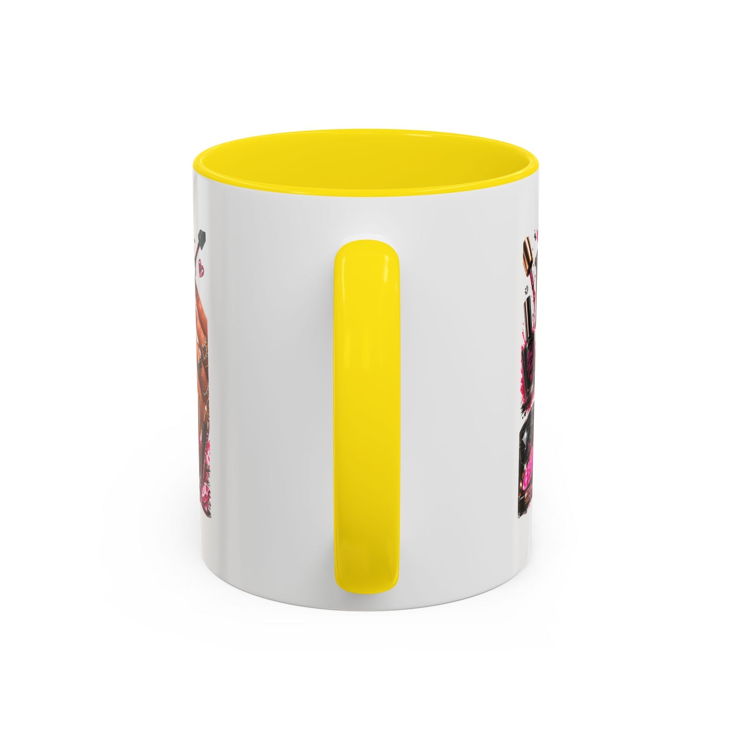 Nails Speak Louder Than Words Accent Coffee Mug — Pink Manicure Beauty Gift (11/15oz)