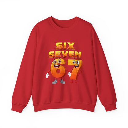 Six Seven 67 Cartoon Graphic Sweatshirt