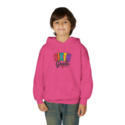 Sixth Grade Kids Hoodie – Colorful Back-to-School Sweatshirt