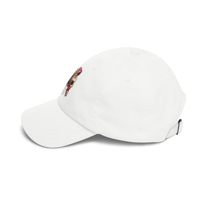 Vintage Floral 'Mom' Dad Cap – Retro Mom & Roses Embroidered Baseball Hat