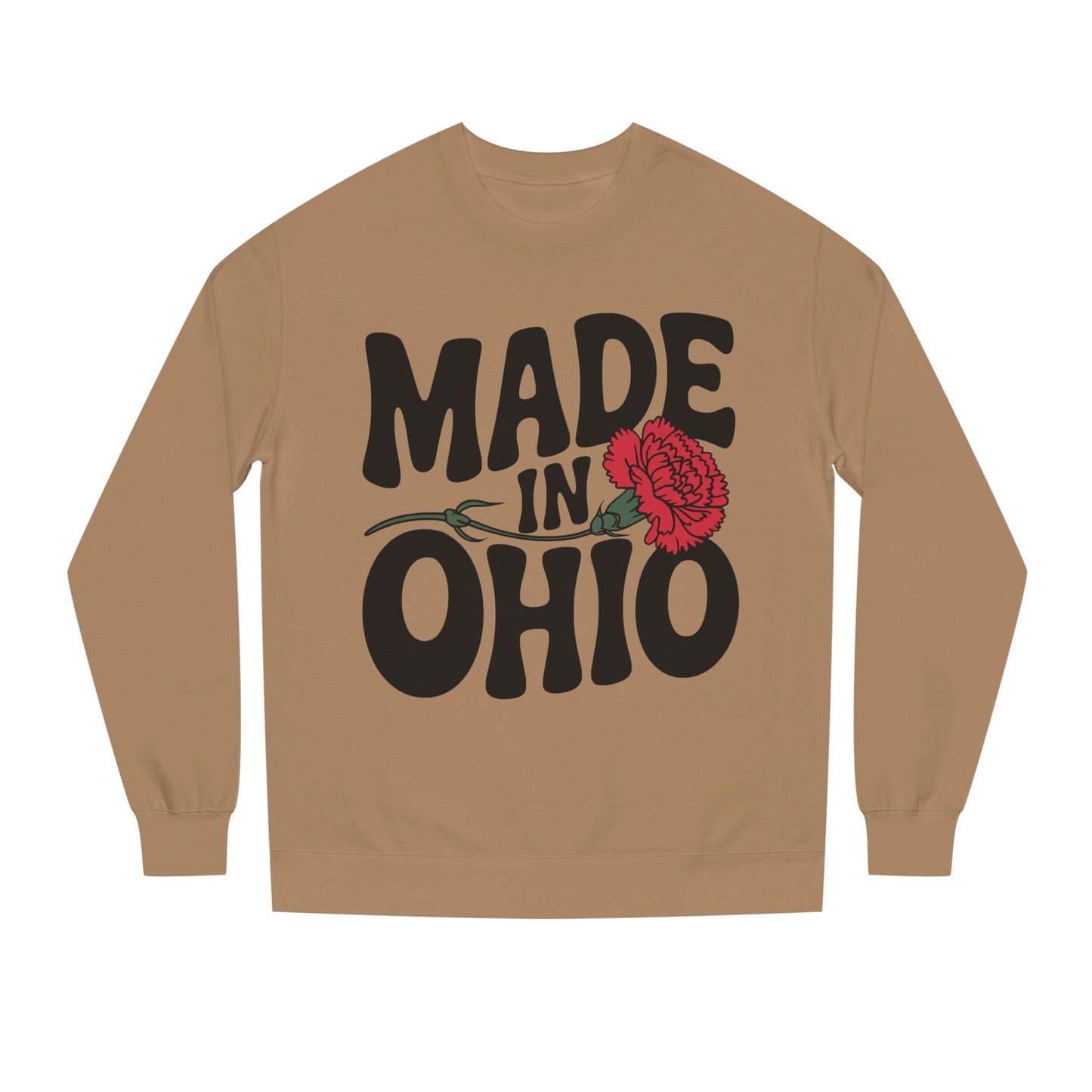 Made in Ohio Sweatshirt — Retro Floral State Pride Crewneck