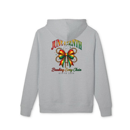 Juneteenth Bow Hoodie — "Breaking Every Chain" Celebration Sweatshirt