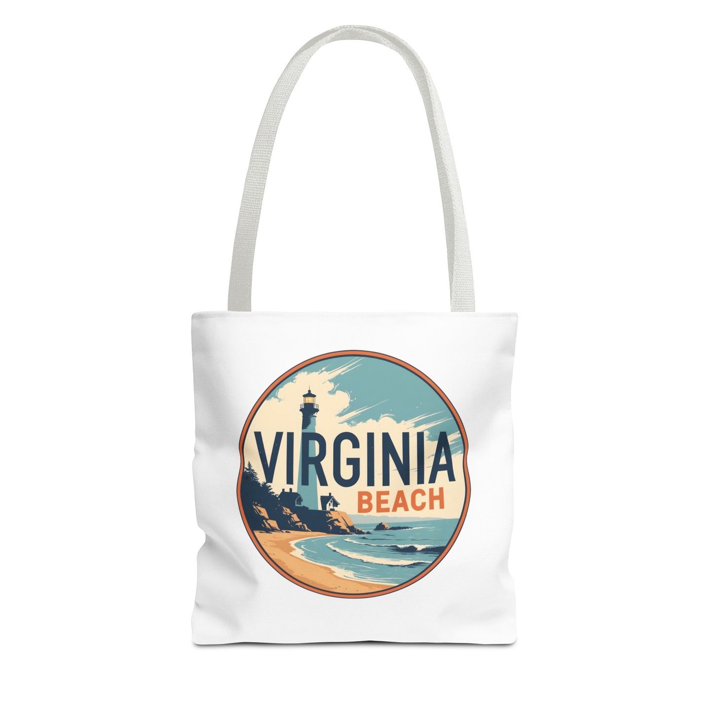Virginia Beach Vintage Lighthouse Tote Bag