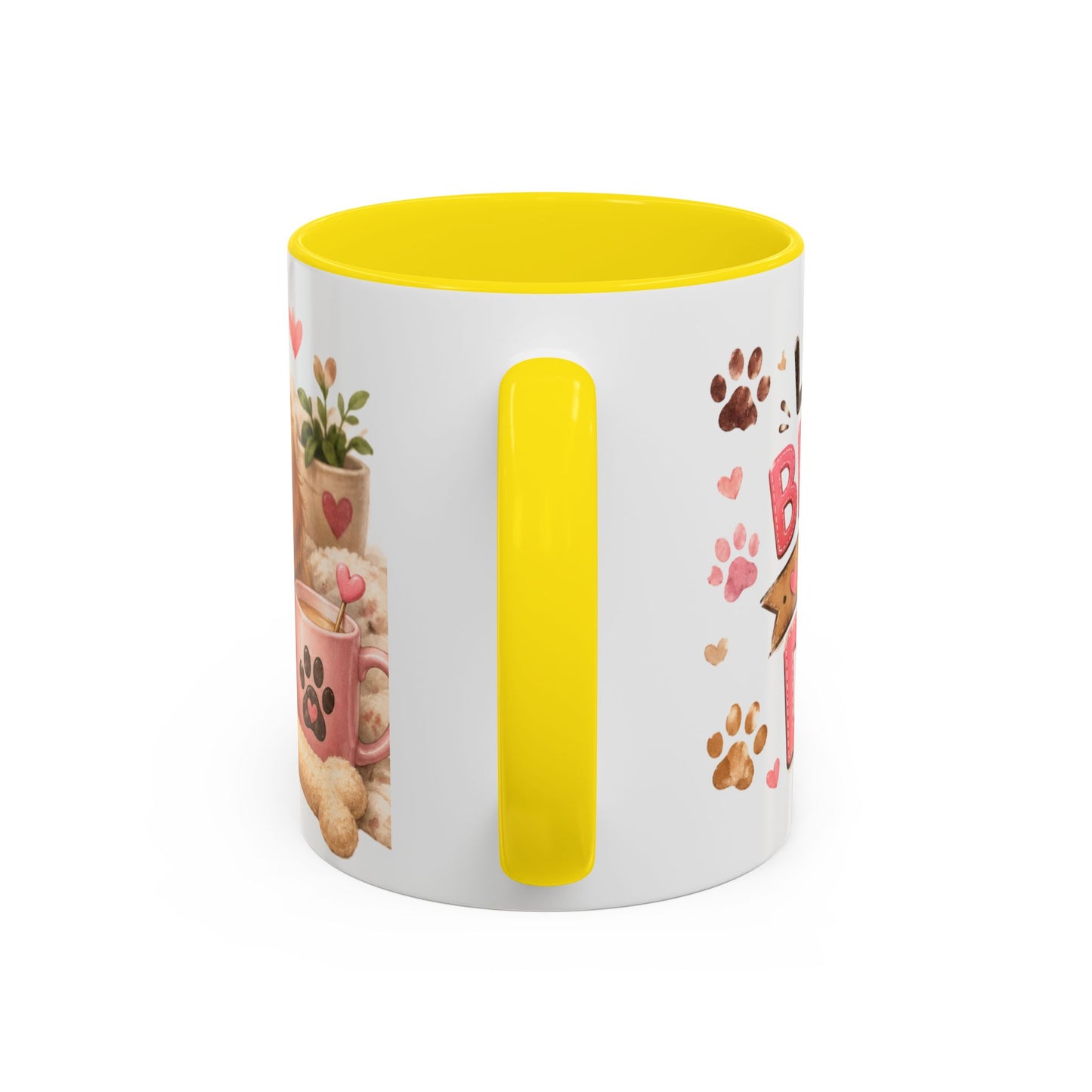 Cute Dog Lover Coffee Mug — "Life is Better With a Dog" Accent Mug (11/15oz)