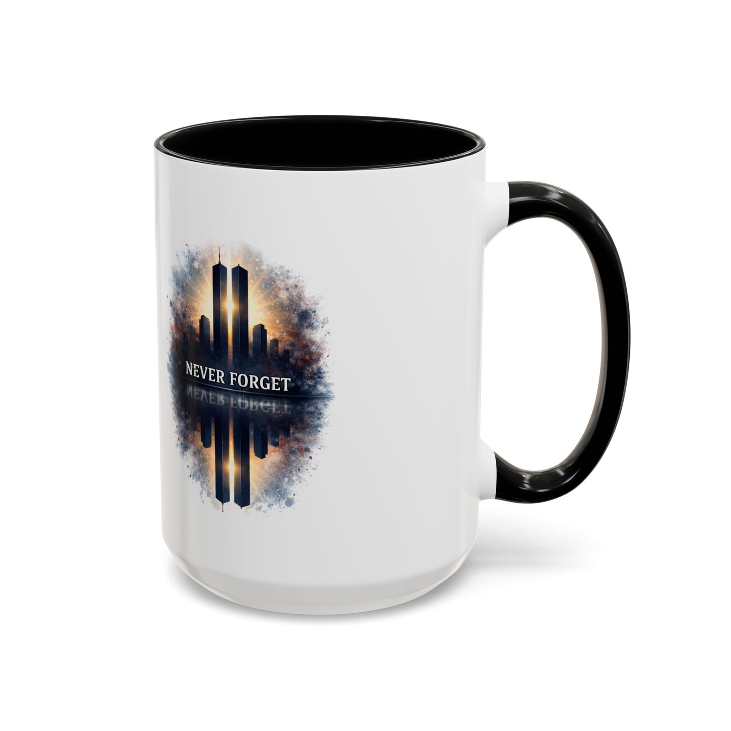 Never Forget 9/11 Memorial Accent Coffee Mug (11/15oz)