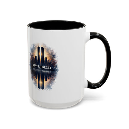 Never Forget 9/11 Memorial Accent Coffee Mug (11/15oz)