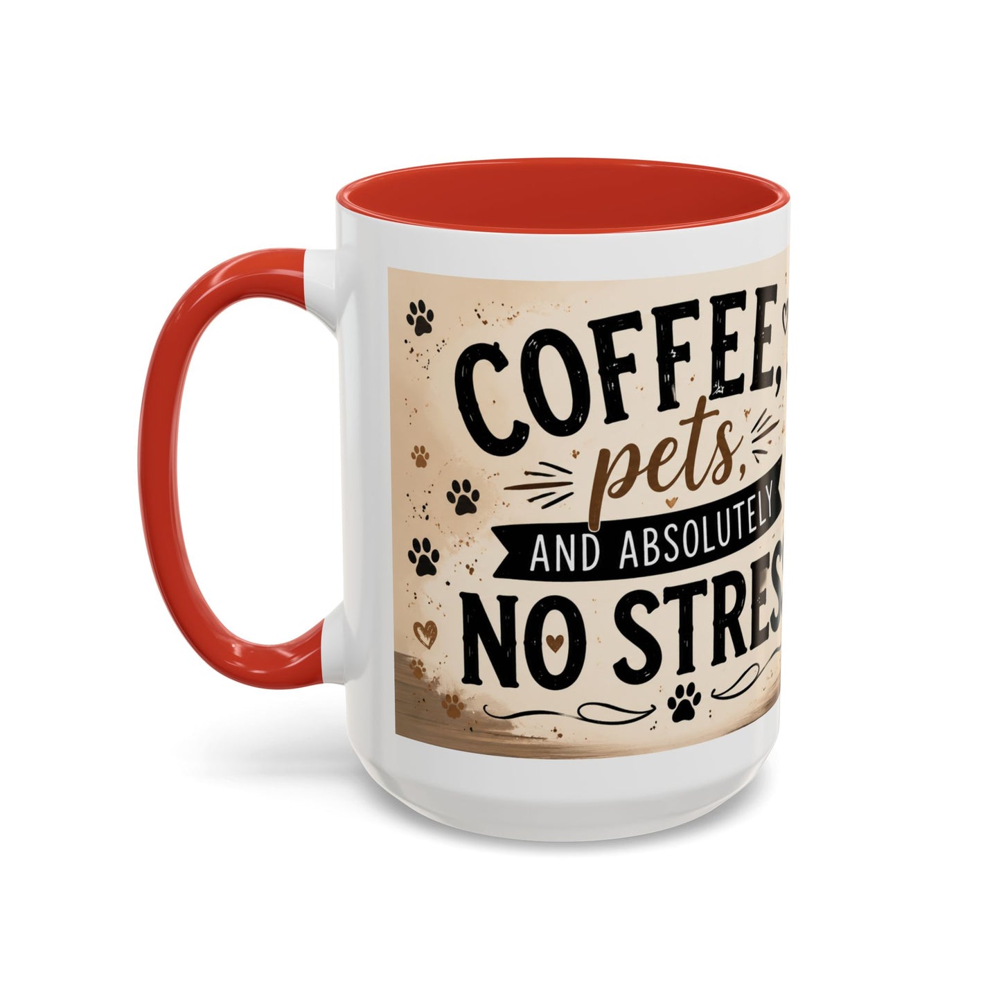 Dog and Cat Coffee Mug – "Best Friends, Best Life" Accent Tea Cup (11/15oz)