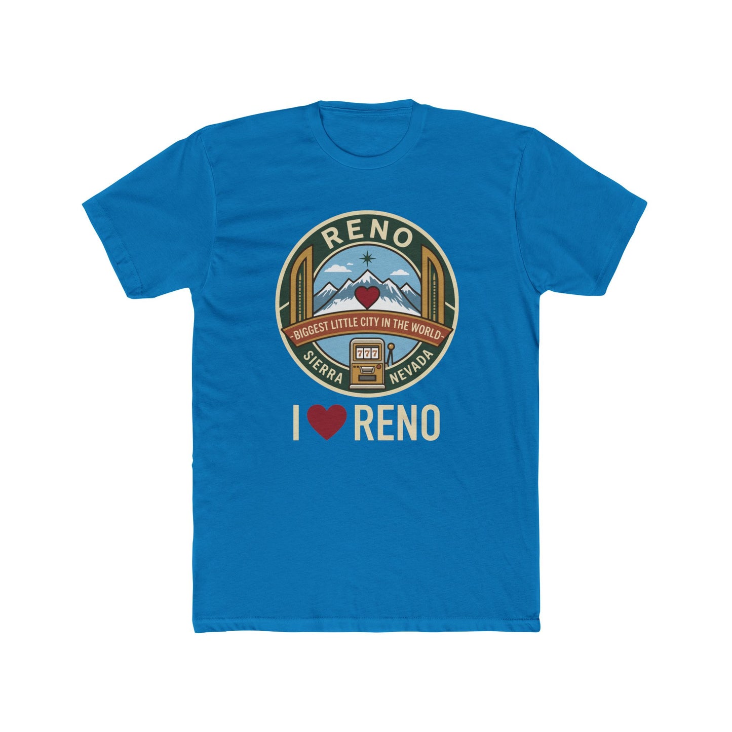 Reno Vintage Badge T-Shirt — I  Reno Retro Cityscape Tee