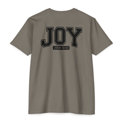Joy T-Shirt – Christian Scripture John 16:22 College-Style Tee