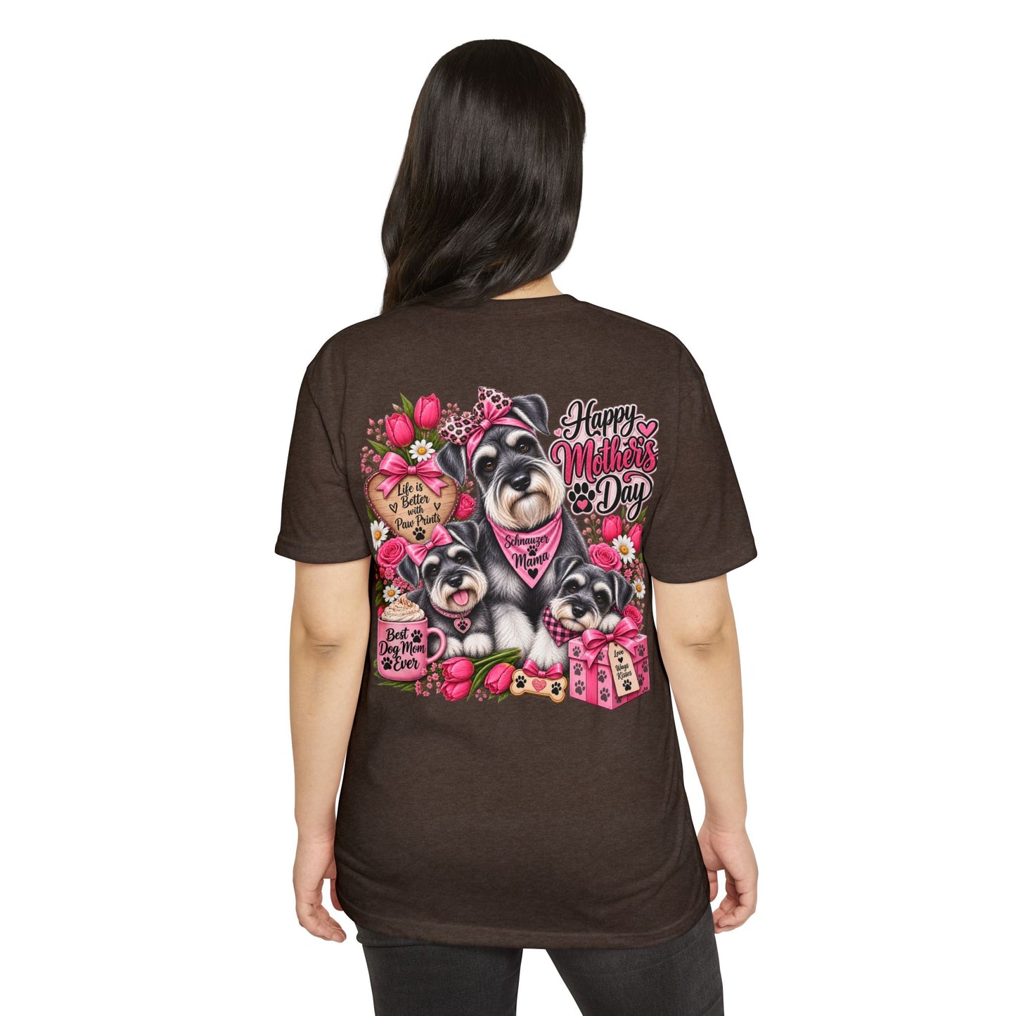 Mother's Day Schnauzer T-Shirt — Happy Mother's Day Dog Mom Tee