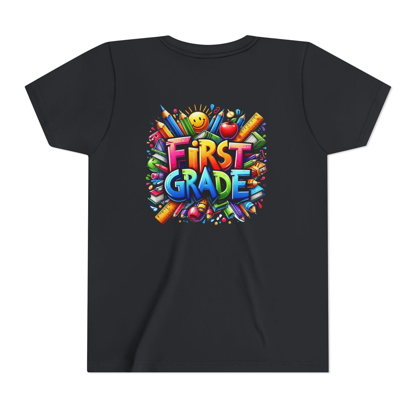 First Grade Kids Tee — Colorful Back-to-School Shirt for Boys & Girls