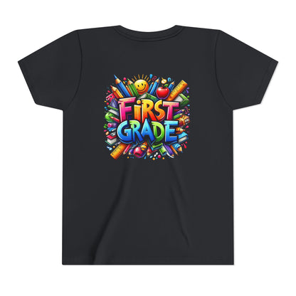 First Grade Kids Tee — Colorful Back-to-School Shirt for Boys & Girls