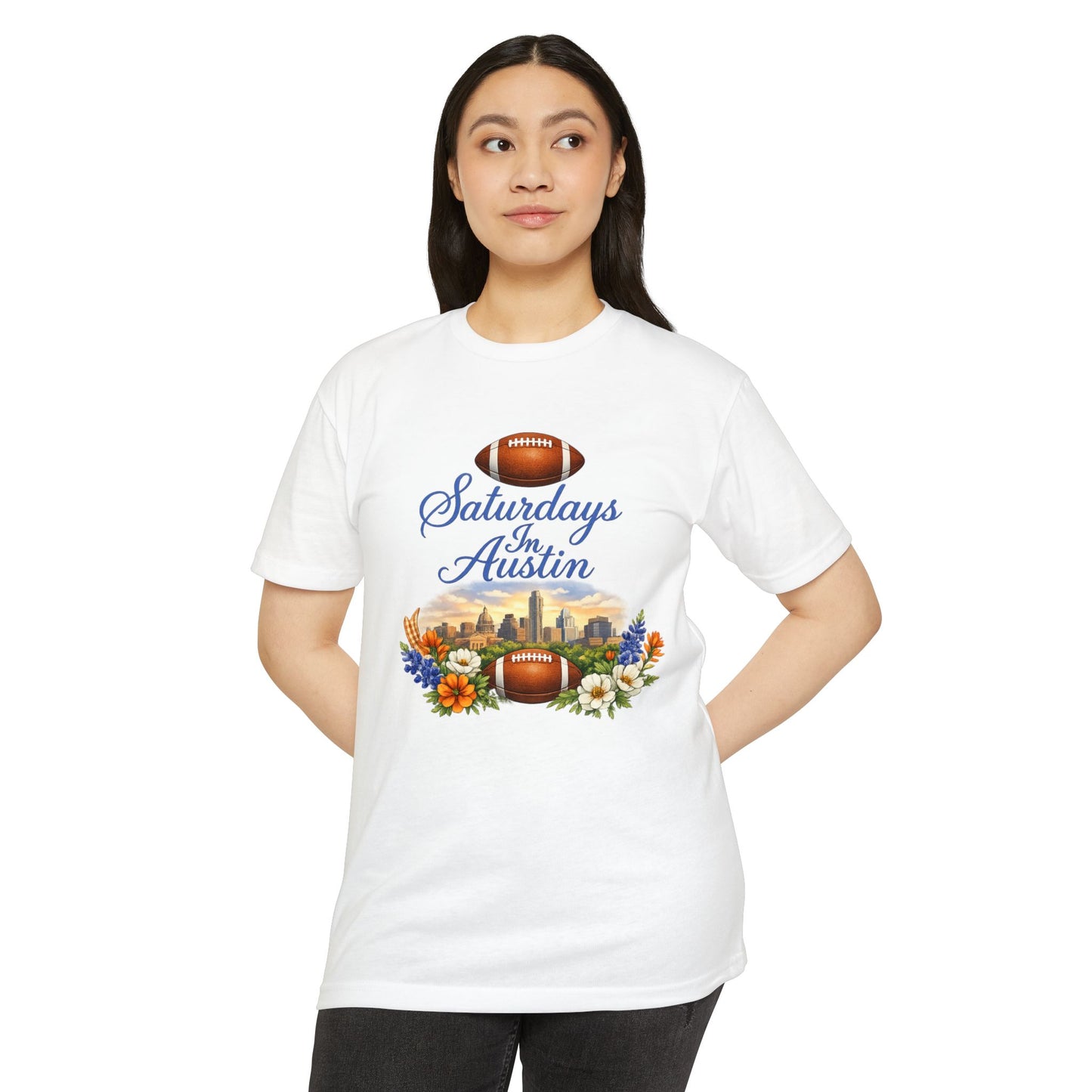 Saturdays in Austin Football Tee