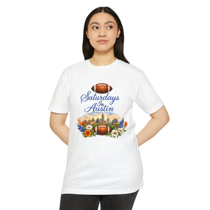 Saturdays in Austin Football Tee