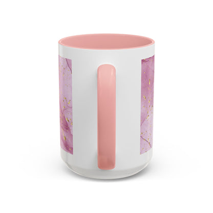 Mom Definition Accent Coffee Mug – Inspirational Pink Marble Mother’s Day Gift (11/15oz)