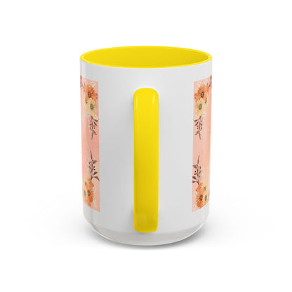 Mom Floral Accent Coffee Mug – Pink Butterfly Mother's Day Gift (11/15oz)