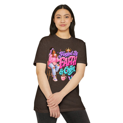 Fueled by Faith & Coffee T-Shirt — Christian Inspirational Graphic Tee
